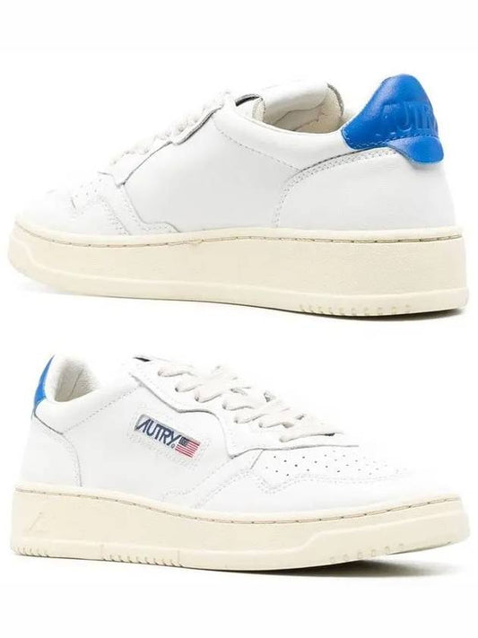 Medalist Goatskin Low Top Sneakers White Blue - AUTRY - BALAAN 2