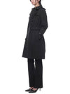 Mid-Length Lightweight Kensington Trench Coat Black - BURBERRY - BALAAN 5