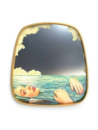 TP Mirror Wood Frame Sea Girl 54x59 - SELETTI - BALAAN 1