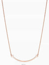 Tiffany Smile Pendant Rose Gold Small Necklace - TIFFANY & CO. - BALAAN 4