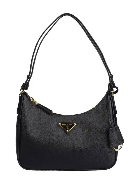 Re-Edition Saffiano Leather Mini Bag Black - PRADA - BALAAN 2