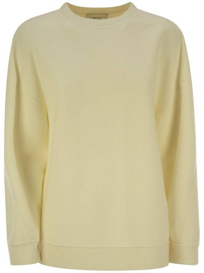 Elvira Jersey Crew Neck Knit Top Ivory - MAX MARA - BALAAN 2