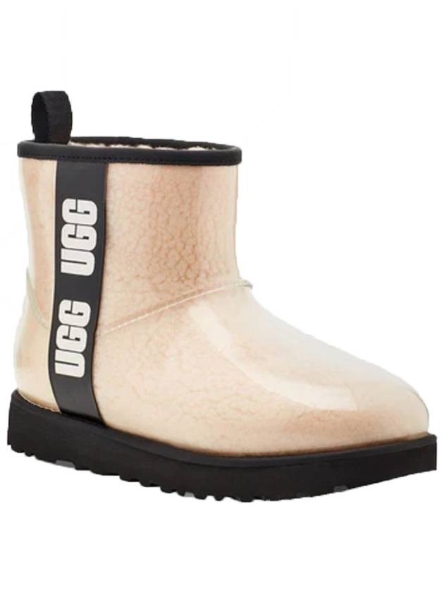 Women's Classic Clear Mini Rain Boots Natural - UGG - BALAAN 5