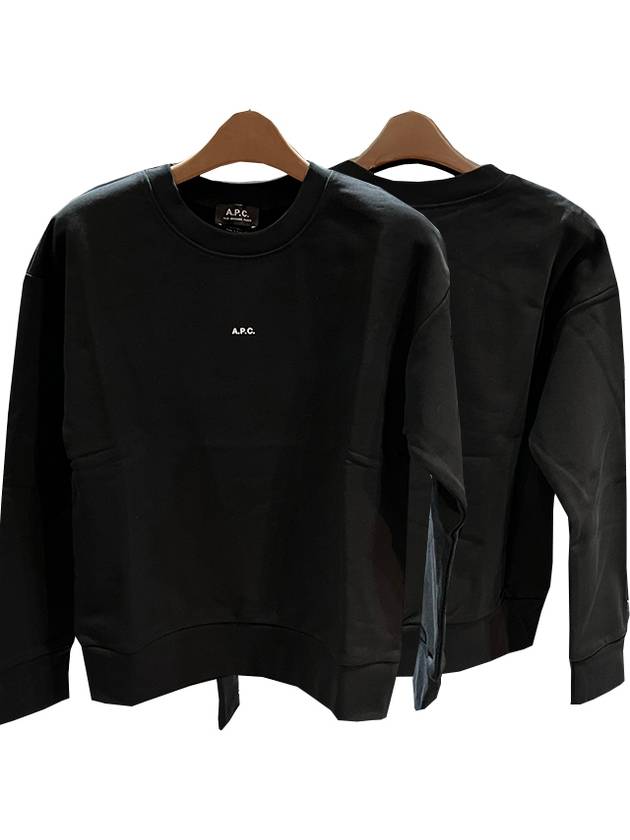 Annie Logo Crew Neck Sweatshirt Black - A.P.C. - BALAAN 2