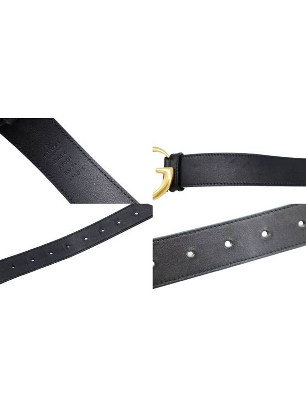 Women s Leather Black Gucci 414516 Gold Plated GG Marmont Thin Belt 80 - GUCCI - BALAAN 9