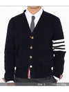 Milano Stitch 4 Bar Cardigan Navy - THOM BROWNE - BALAAN 13