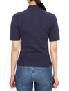 Bea Logo Short Sleeve T-Shirt Navy - VIVIENNE WESTWOOD - BALAAN 6