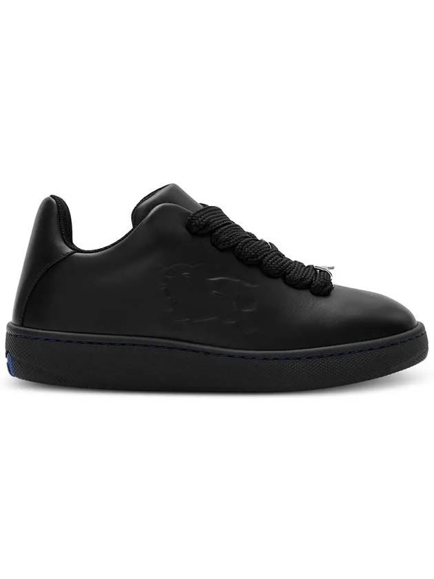 Leather Box Low-Top Sneakers Black - BURBERRY - BALAAN 3