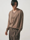 Cashmere Layered Pullover Cardigan Knit Beige - NOIRER - BALAAN 3