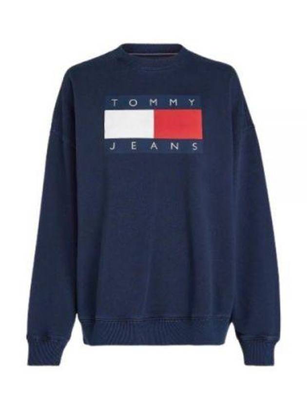 Long Sleeve T Shirt DW18623C1G Blue - TOMMY HILFIGER - BALAAN 1