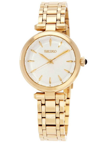 Seiko Discover More Quartz Gold Dial Ladies Watch SRZ554P1 - SEIKO - BALAAN 1