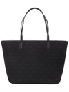 T Monogram Tote Bag Black - TORY BURCH - BALAAN 4