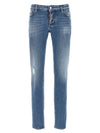 Medium Preppy Wash Jennifer Straight Jeans Blue - DSQUARED2 - BALAAN 2