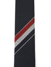 Three-Line Engineer Stripe Wool  Neck Tie Navy - THOM BROWNE - BALAAN 8