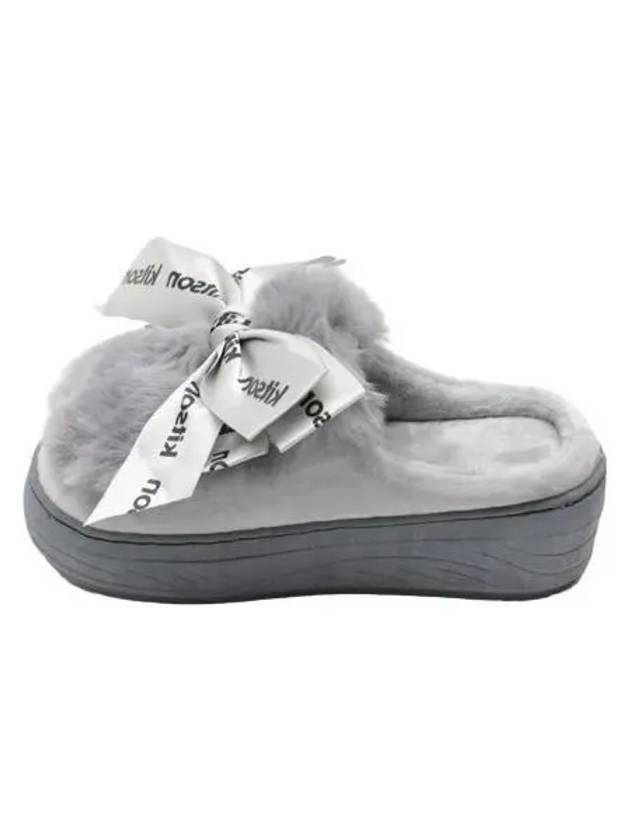 KITSON Purina fur slippers gray - KITON - BALAAN 1