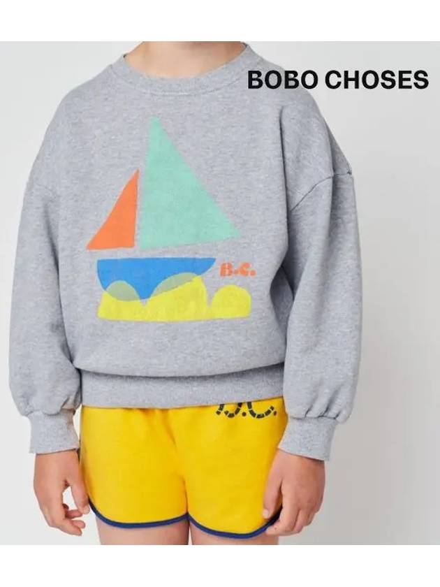 Kids Boat Sweat Sweatshirt 123AC037 910 - BOBO CHOSES - BALAAN 6