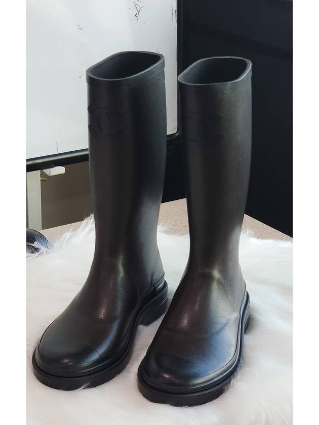 Rain Boots 24 Workshop Two Tone Brown Black G45838 B17440 NZA88 37 - CHANEL - BALAAN 5