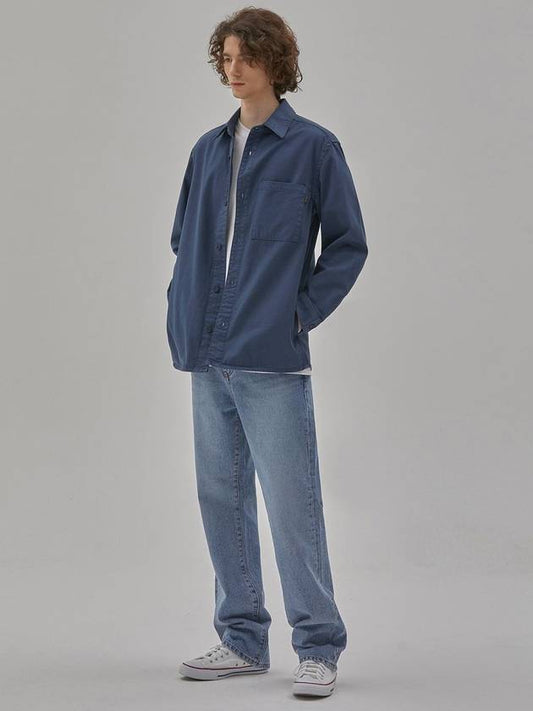 Denim Garments Dyed Pocket Shirt Navy - CORK - BALAAN 2