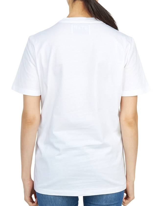 Star Printing Short Sleeve T-Shirt White - GOLDEN GOOSE - BALAAN 7