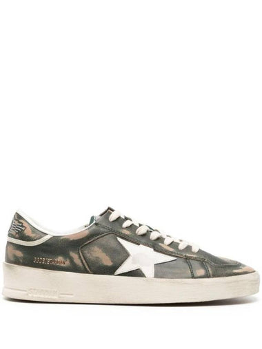 Stardan Leather Low Top Sneakers Green - GOLDEN GOOSE - BALAAN 1