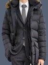 Men's Cluny Hooded Fur Short Padding Black - MONCLER - BALAAN 10