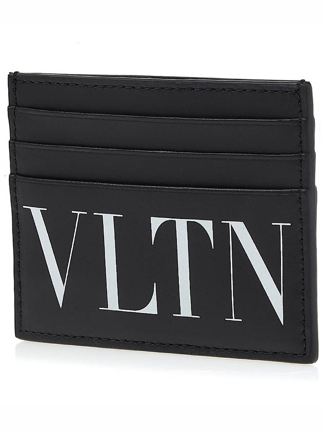 VLTN Logo Card Wallet Black - VALENTINO - BALAAN.