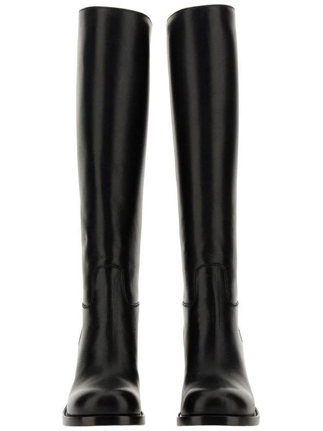 Cavallo Cavallo leather long boots black - BOTTEGA VENETA - BALAAN 3