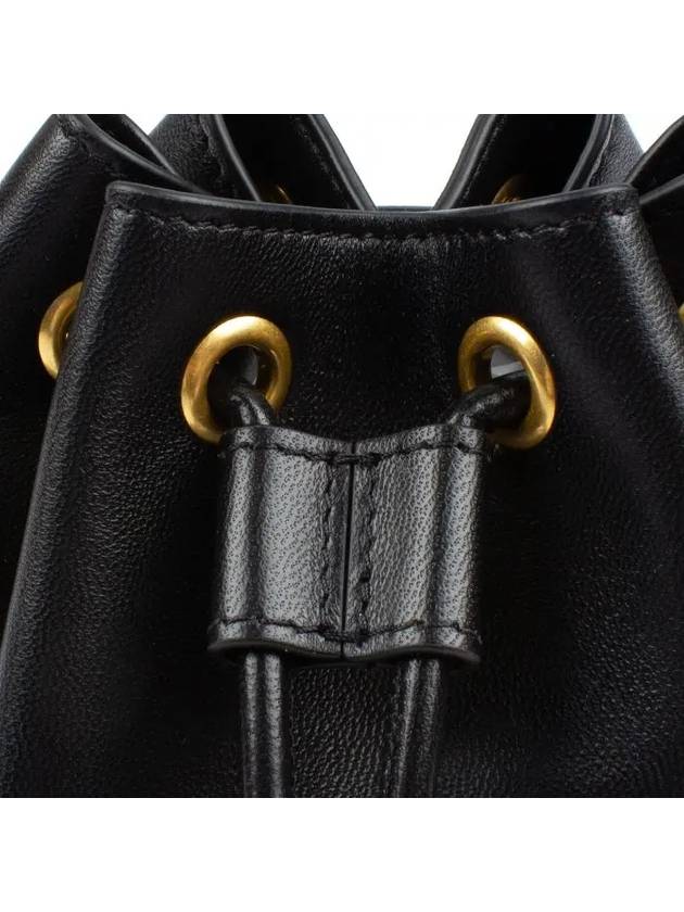 V Logo Signature Bucket Bag Black - VALENTINO - BALAAN 6