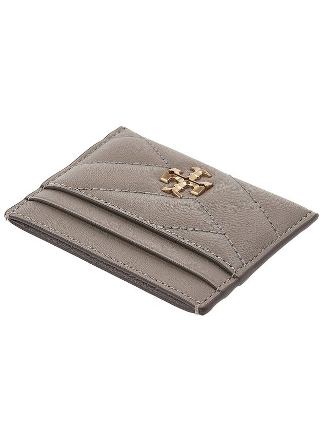 Kira Chevron Logo Card Wallet Grey - TORY BURCH - BALAAN 5