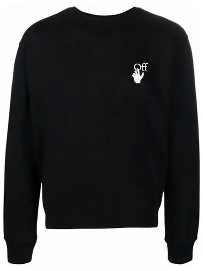 Men's Hand Off Logo Sweatshirt Black - OFF WHITE - BALAAN 2