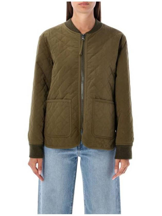 Elea Quilting Zip-Up Jacket Khaki - A.P.C. - BALAAN 1