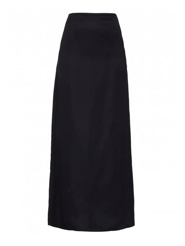 Silk Twill Long A-Line Skirt - BOTTEGA VENETA - BALAAN 1