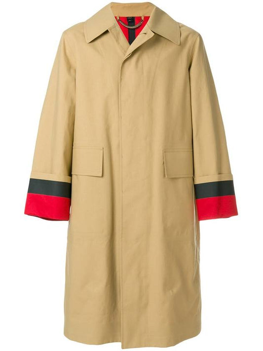 Collection TurnUp Bonded Cotton Seam Car Oversized Trench Coat Maccoat - BURBERRY - BALAAN 1