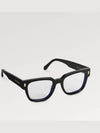 Eyewear Square Anti Blue Light Glasses Black - LOUIS VUITTON - BALAAN.