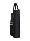 Slim Vertical Denny Tote Bag Navy - BURBERRY - BALAAN 3