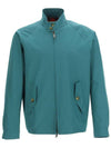 Men's G4 Modern Classic Harrington Zip-Up Jacket Green Lake - BARACUTA - BALAAN 1