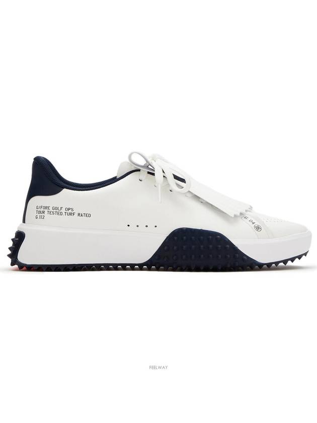 G.112 Kiltie Leather Golf Spikeless Snow Twilight - G/FORE - BALAAN 2