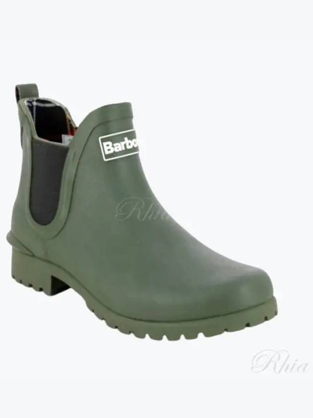 Wilton Wellington Chelsea Rain Boots Green - BARBOUR - BALAAN 2