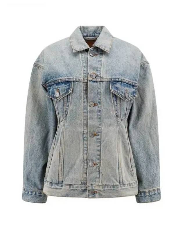 Hourglass Denim Jacket Light Blue - BALENCIAGA - BALAAN 2