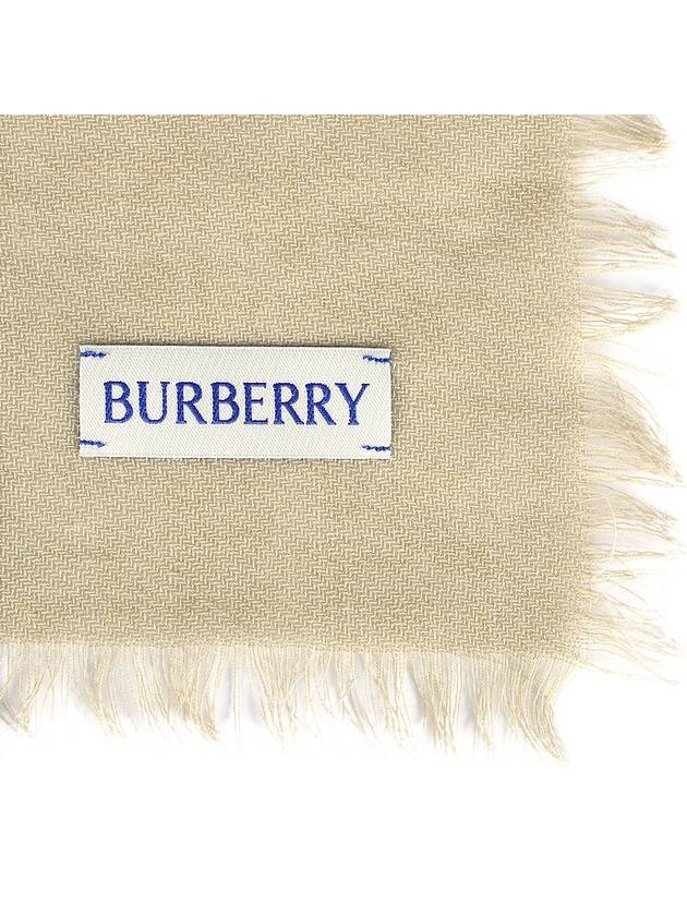 Checked Wool Scarf Green - BURBERRY - BALAAN 5