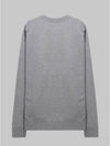 Face Patch Sweatshirt Light Grey Melange - ACNE STUDIOS - BALAAN 3