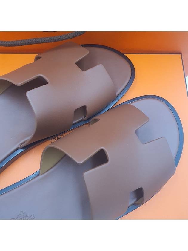 Izmir Leather Slippers Gold - HERMES - BALAAN 5