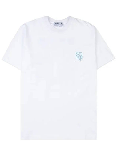 Spectrum Graphic Cotton Short Sleeve T-Shirt White - SOLID HOMME - BALAAN 1