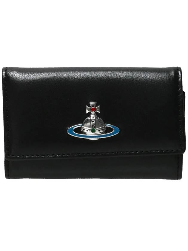 Logo Key Case Wallet Black - VIVIENNE WESTWOOD - BALAAN 3