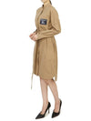 Prorsum Label Belt Shirt Midi Dress Beige - BURBERRY - BALAAN 9