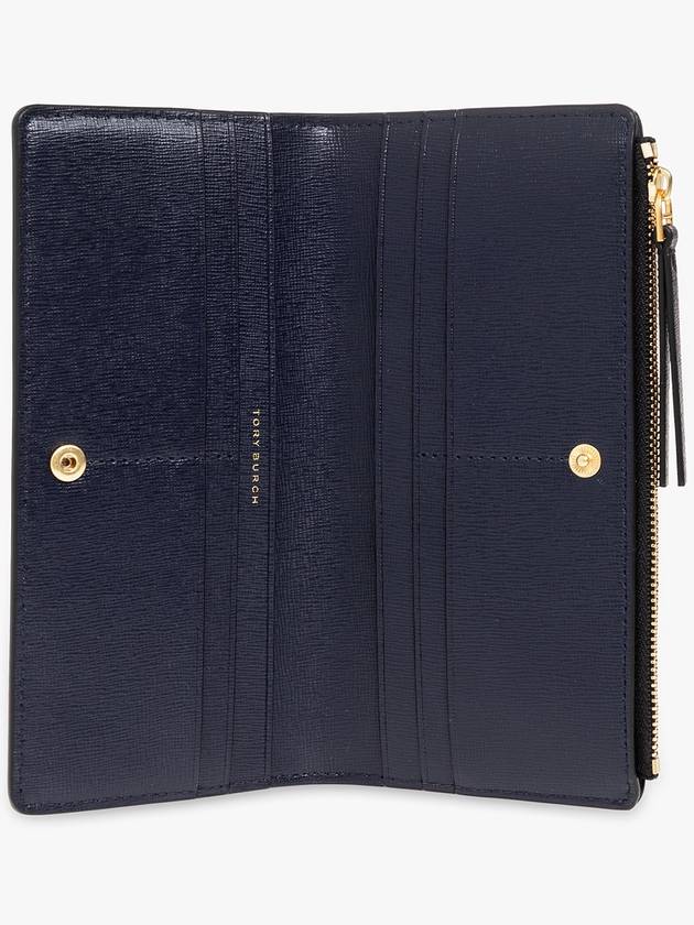 Tory Burch Leather Wallet, Women's, Black - TORY BURCH - BALAAN 2