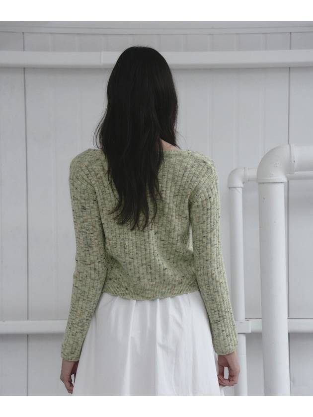 Nep Yarn Top Pullover Knit Set Mint - THE GREEN LAB - BALAAN 3