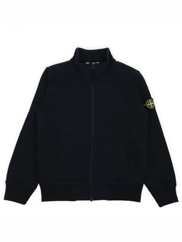 Stone Kids Waffen High Neck Zip Up Jacket Black 791661120 V0029 10 12A 271394 1101375 - STONE ISLAND - BALAAN 1