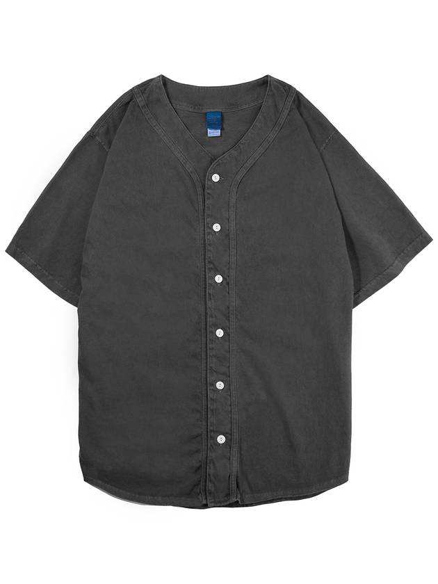 Baseball Short Sleeve Shirt Pigmented Black - GOODON - BALAAN 2