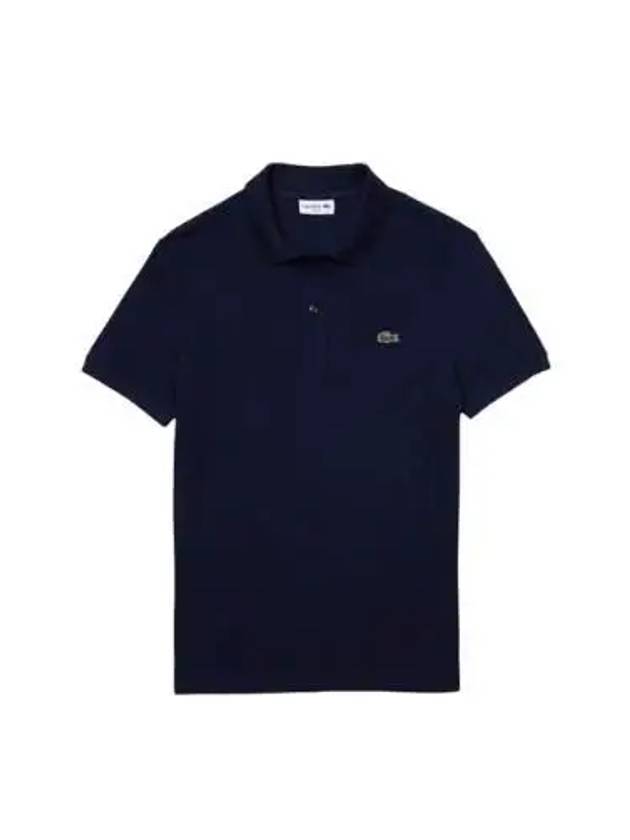 Slim Fit Short Sleeve Polo Shirt Navy - LACOSTE - BALAAN 2